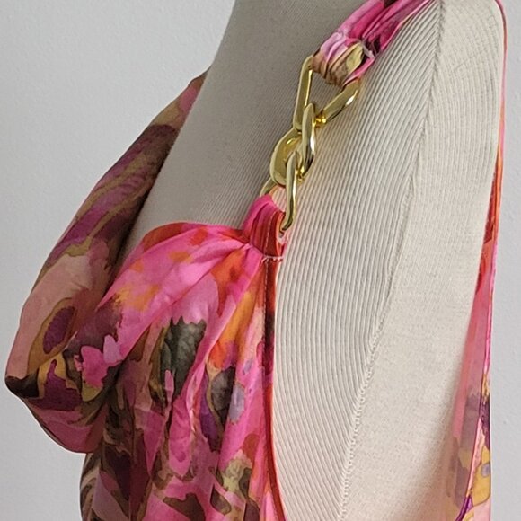 Jennifer Lopez Dresses & Skirts - JENNIFER LOPEZ Silky Multi-Colored Dress (Size: XL)